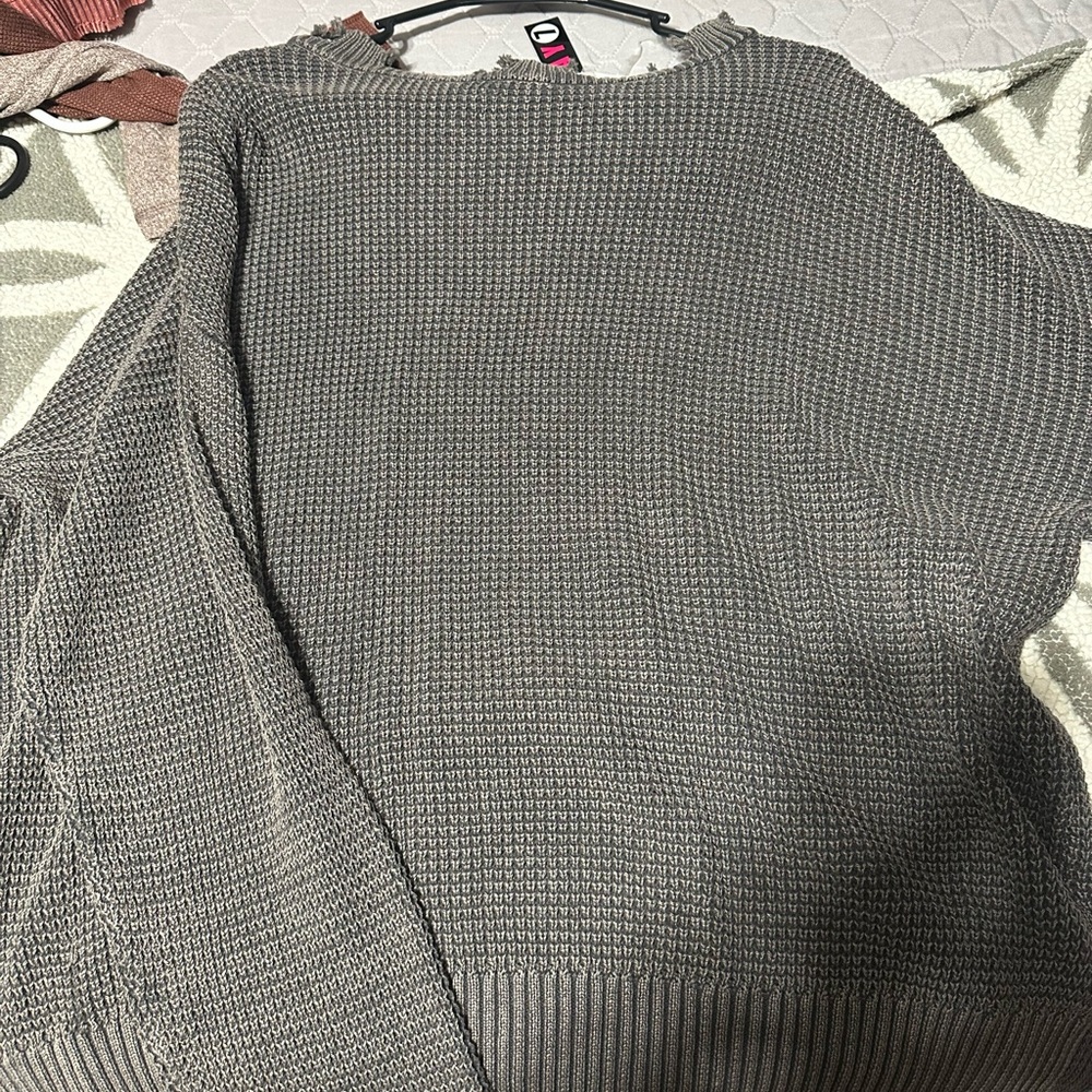 Women's Classic Gray Crewneck Sweater